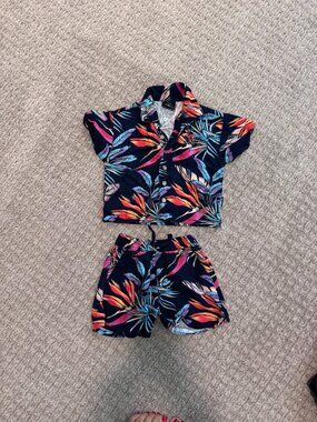 Volcom Toddler Boy 2-Piece Tropical Print Set - Size 2T
